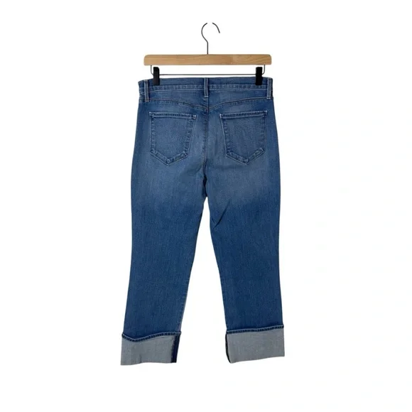 L'AGENCE Camila High Rise Cropped Jeans Cuff Size 28 - Picture 4 of 9